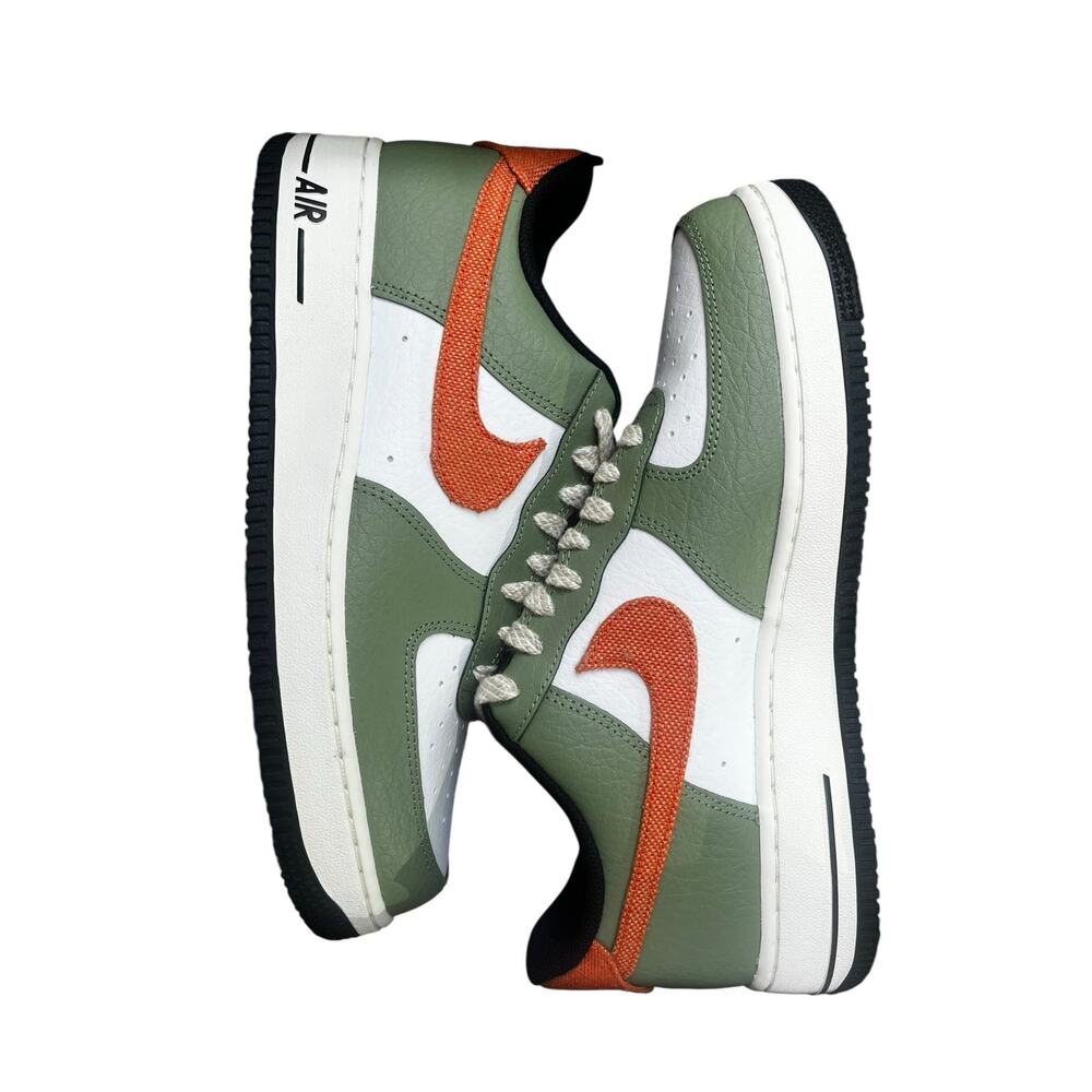 [FD0758-386] Nike AIR FORCE 1 LOW '07 'OIL GREEN ORANGE' | Mens 9.5 Sneaker